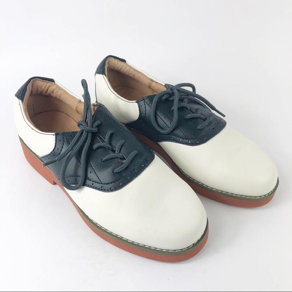 JJ School Cheerleader III Round Toe Saddle Shoe, 7